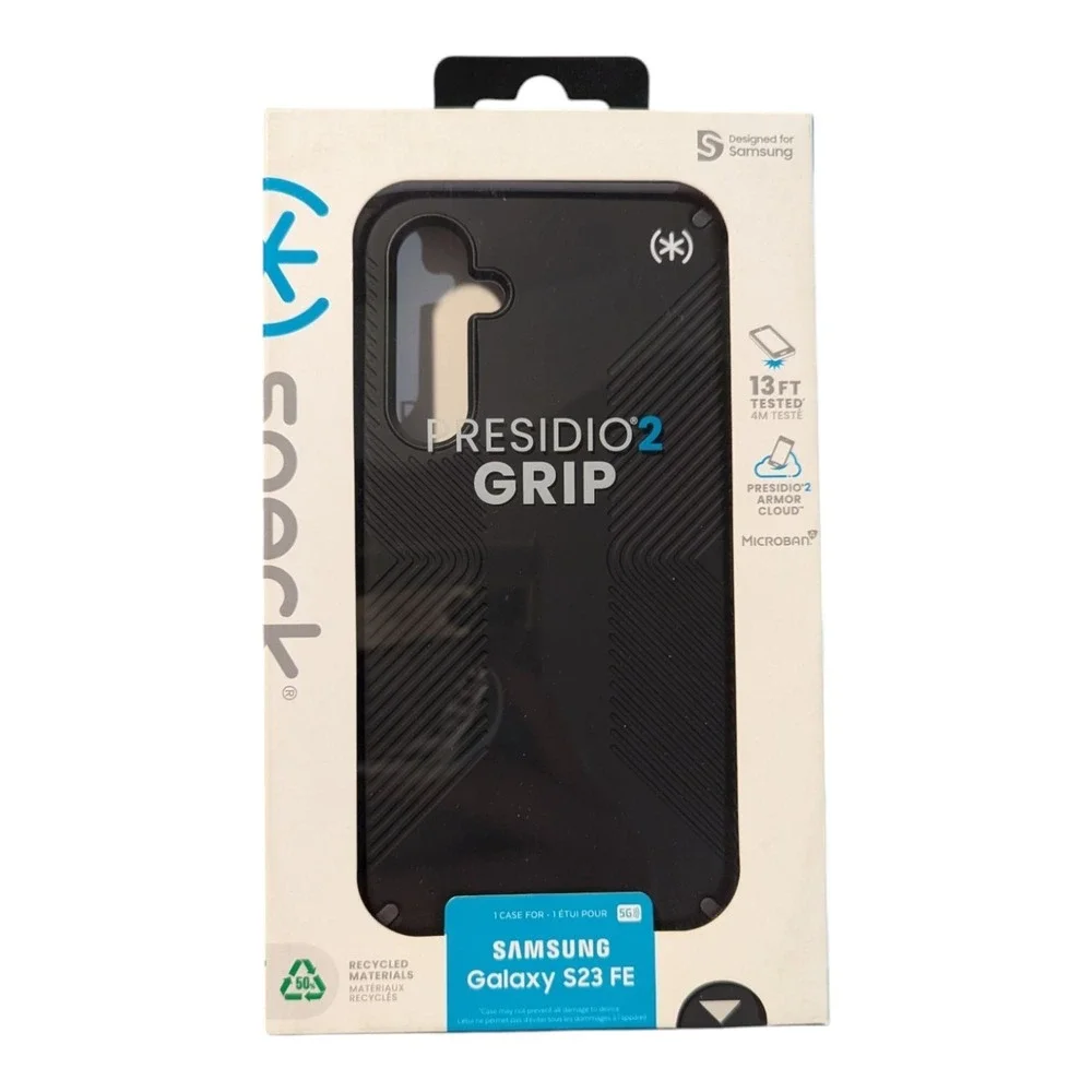 D5. Speck Presidio2 Grip Case for Samsung Galaxy S23 FE - Black